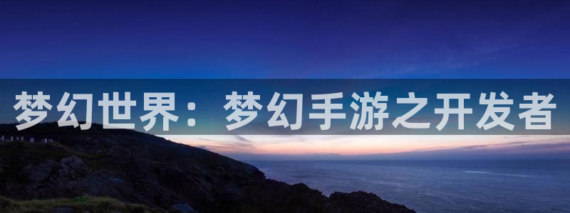 巅峰国际登录：梦幻世界：梦幻手游之开发者